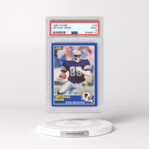 1989 Score #18 Michael Irvin (PSA 9 MINT)