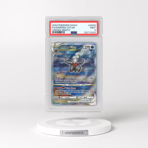 2023 Pokémon Sword and Shield Crown Zenith #GG50 Darkrai Vstar - Full Art (PSA 9 MINT)