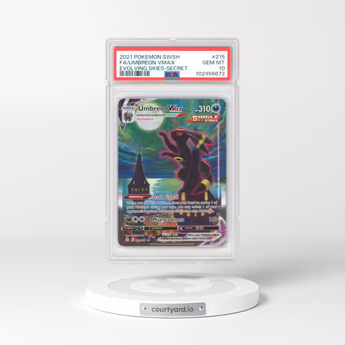 2021 Pokémon Sword & Shield Evolving Skies #215 Umbreon Vmax - Full Art Secret (PSA 10 GEM MINT)