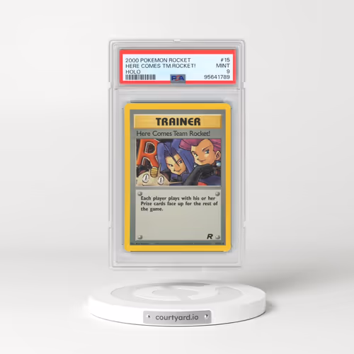 2000 Pokémon Rocket #15 Here Comes Team Rocket! - Holo (PSA 9 MINT)