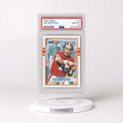 1989 Topps #12 Joe Montana (PSA 10 GEM MINT)