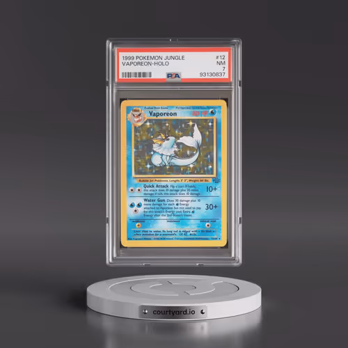 1999 Pokémon Jungle #12 Vaporeon - Holo (PSA 7 NM)