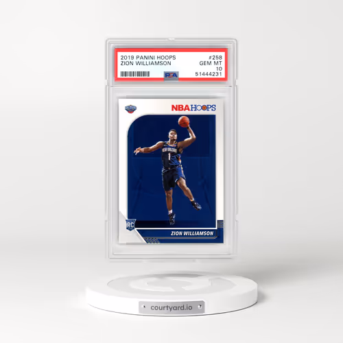 2019 Panini Hoops #258 Zion Williamson (PSA 10 GEM MINT)