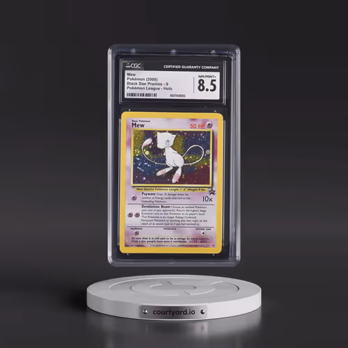 1999 Black Star Promos #9 Mew - Pokémon League (Holo) (CGC 8.5 NM-MT+)