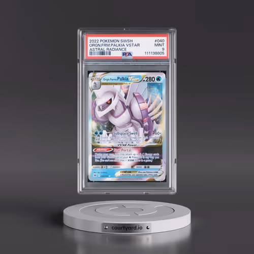 2022 Pokémon Sword & Shield Astral Radiance #040 Origin Forme Palkia Vstar (PSA 9 MINT)