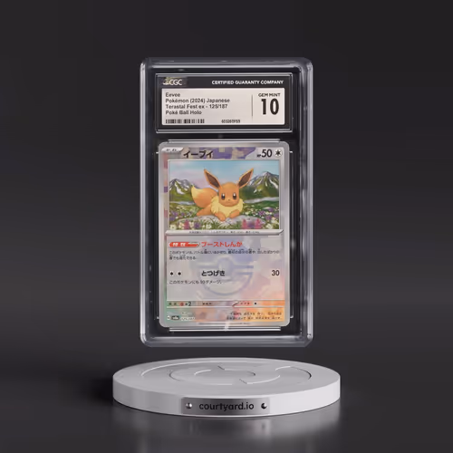 2024 Pokémon Sv8a-Terastal Fest EX #125 Eevee - Reverse Holo (CGC 10 GEM MINT)