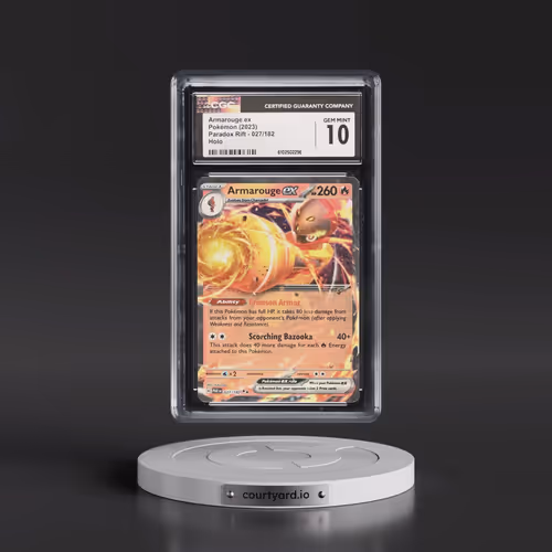 2023 Pokémon Par EN-Paradox Rift #027 Armarouge EX - Holo (CGC 10 GEM MINT)