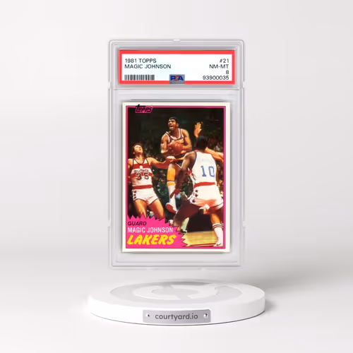 1981 Topps #21 Magic Johnson (PSA 8 NM-MT)
