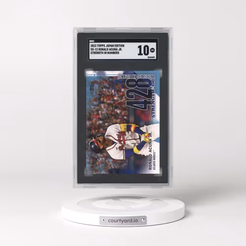2023 Topps Japan Edition #SS-12 Ronald Acuna Jr. - Strength In Numbers (SGC 10 GEM MINT)
