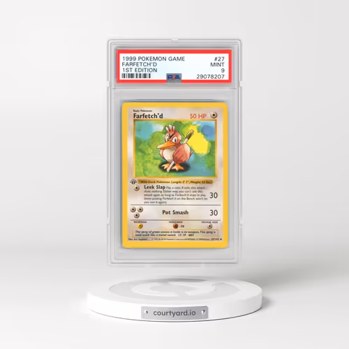 1999 Pokémon Game #27 Farfetch'd - 1st Edition (PSA 9 MINT)