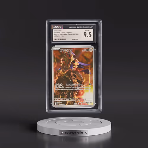 2025 Glory of the Rocket Gang - sv10 #107/098 Zamazenta - Art Rare Holo (CGC 9.5 MINT+)