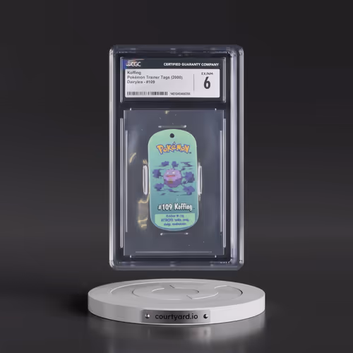 2000 Pokémon Trainer Tags (2000 Dairylea) - English #109 Koffing (CGC 6 EX-NM)