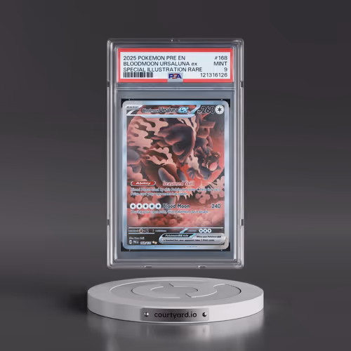 2025 Pokémon Pre EN-Prismatic Evolutions #168 Bloodmoon Ursaluna EX - Holo Special Illustration Rare