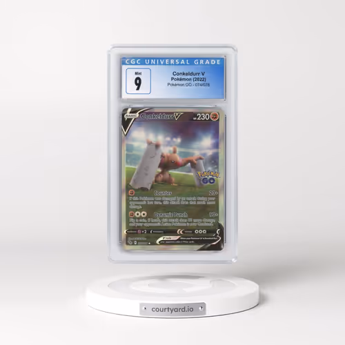 2022 Pokémon GO #074/078 Conkeldurr V - Ultra Rare Holo (CGC 9 MINT)