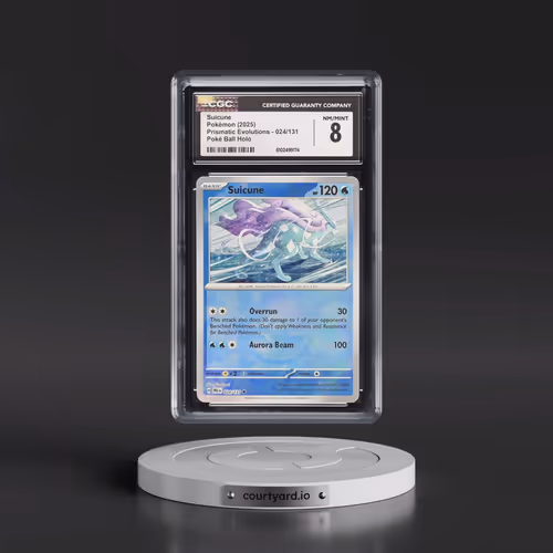 2025 Prismatic Evolutions - PRE EN #024/131 Suicune - Poké Ball Holo (CGC 8 NM-MT)