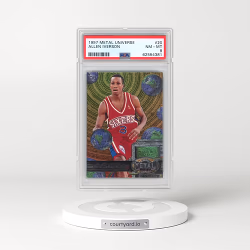 1997 Metal Universe #20 Allen Iverson (PSA 8 NM-MT)