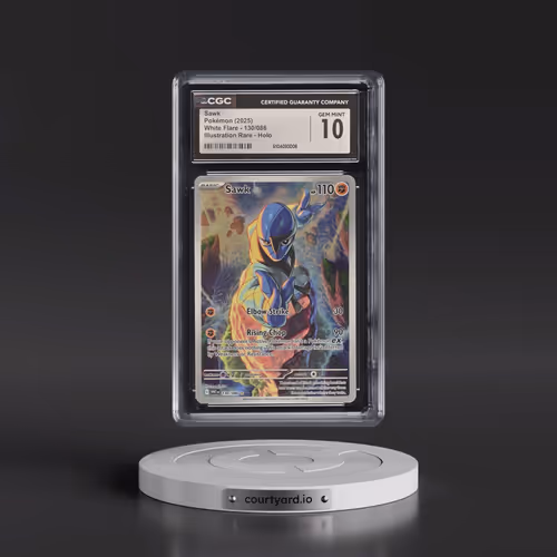 2025 White Flare - WHT EN #130/086 Sawk - Illustration Rare Holo (CGC 10 GEM MINT)