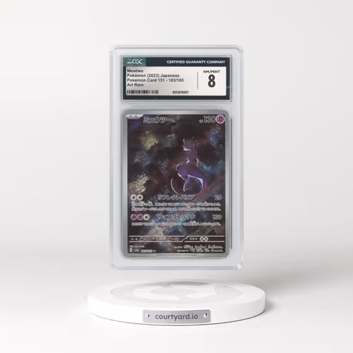 2023 Pokémon Card 151 #183/165 Mewtwo - Art Rare (CGC 8 NM-MT)
