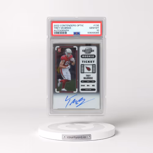 2022 Panini Contenders Optic #136 Trey Mcbride - Autograph (PSA 10 GEM MINT)
