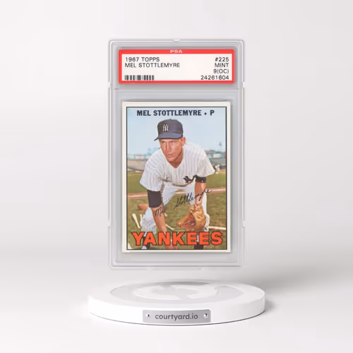 1967 Topps #225 Mel Stottlemyre (PSA 9 MINT)