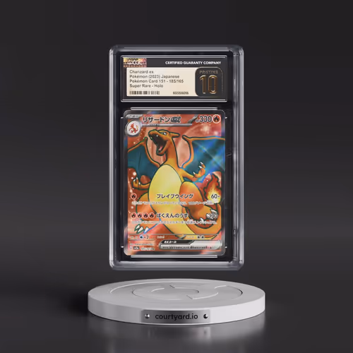 2023 Pokémon Card 151 #185/165 Charizard ex - Super Rare Holo (CGC 10 PRISTINE)