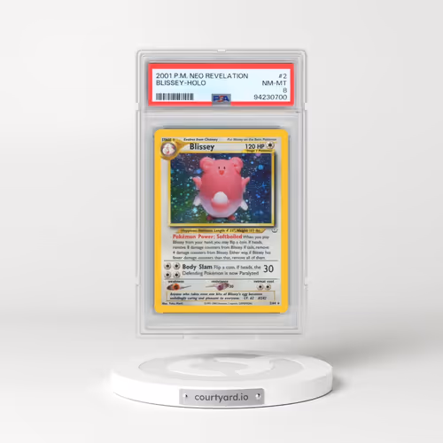 2001 Pokémon Neo Revelation #2 Blissey - Holo (PSA 8 NM-MT)