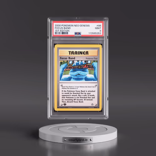 2000 Pokémon Neo Genesis #86 Focus Band - 1st Edition (PSA 9 MINT)