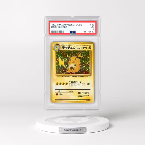 1997 Pokémon Fossil #26 Raichu - Holo (PSA 7 NM)