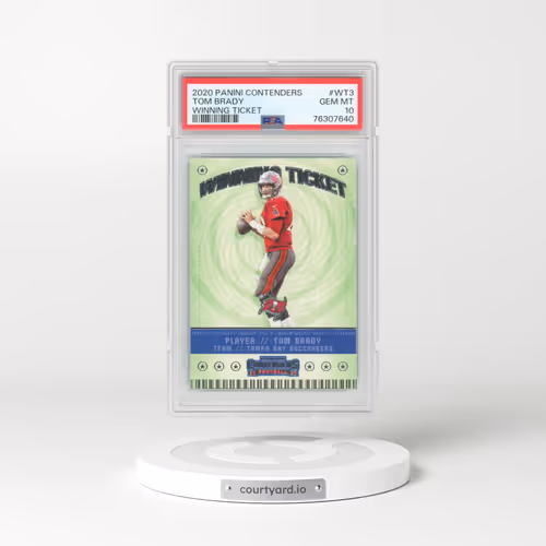 2020 Panini Contenders Winning Ticket #WT3 Tom Brady (PSA 10 GEM MINT)
