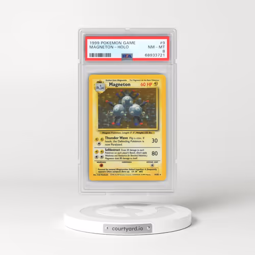 1999 Pokémon Game #9 Magneton - Holo (PSA 8 NM-MT)