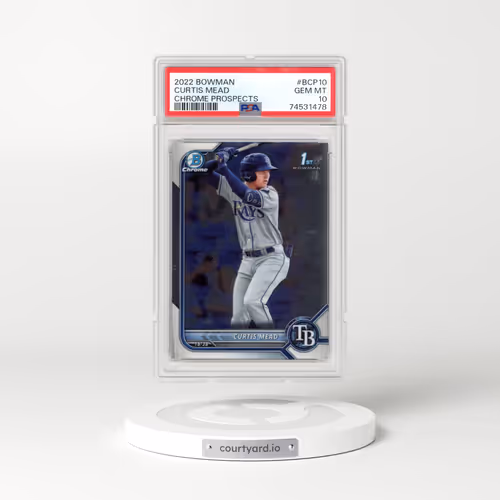 2022 Bowman Chrome Prospects #BCP10 Curtis Mead (PSA 10 GEM MINT)