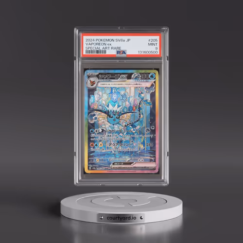 2024 Pokémon Sv8a-Terastal Fest EX #205 Vaporeon EX - Holo Special Art Rare (PSA 9 MINT)