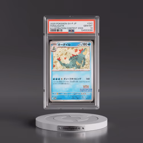 2025 Pokémon SV-P Promo #241 Feraligatr - Illustration Contest 2024 (PSA 10 GEM MINT)