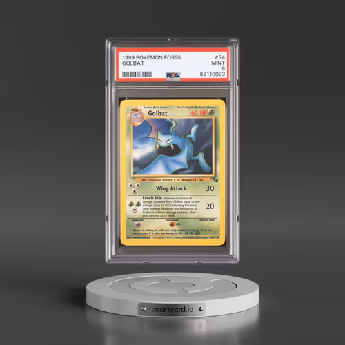 1999 Pokémon Fossil #34 Golbat (PSA 9 MINT)