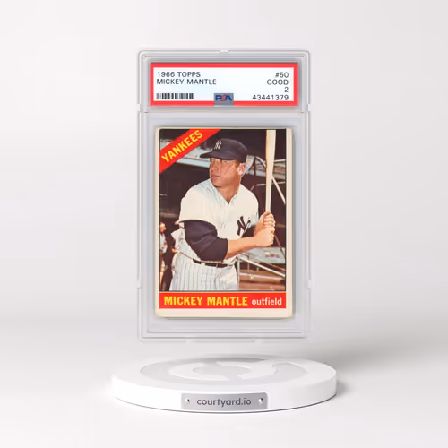 1966 Topps #50 Mickey Mantle (PSA 2 GOOD)