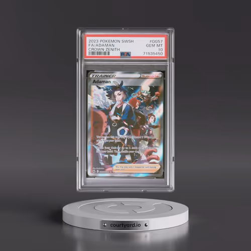 2023 Pokémon Sword and Shield Crown Zenith #GG57 Adaman - Full Art (PSA 10 GEM MINT)
