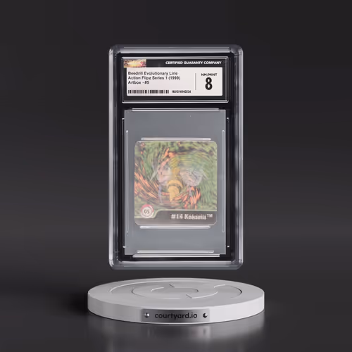 Action Flipz Series 1 (Artbox) - English #5 Beedrill Evolutionary Line (CGC 8 NM-MT)