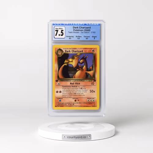 2000 Team Rocket #21/82 Dark Charizard - 1st Edition 1st Edition (CGC 7.5 NM+)