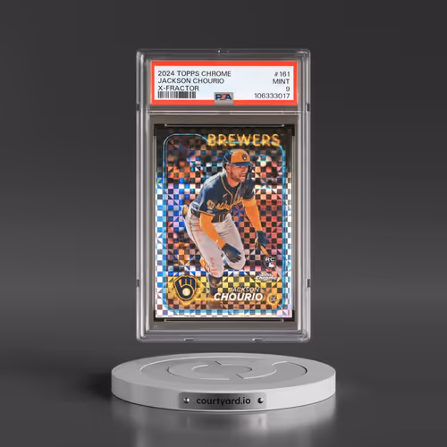 2024 Topps Chrome #161 Jackson Chourio - X-Fractor (PSA 9 MINT)