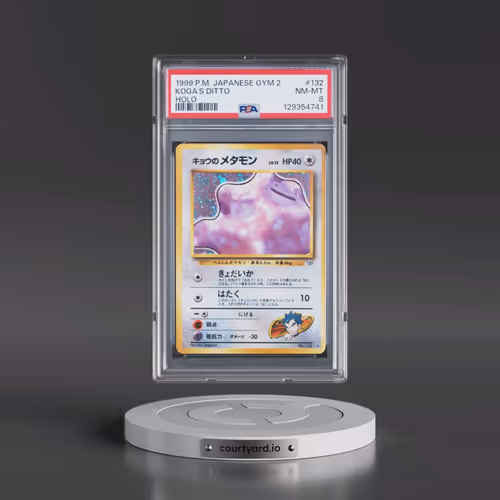 1999 Pokémon Gym 2 #132 Koga's Ditto - Holo (PSA 8 NM-MT)