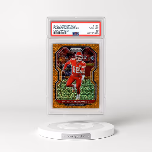 2020 Panini Prizm #124 Patrick Mahomes II - Disco Prizm (PSA 10 GEM MINT)