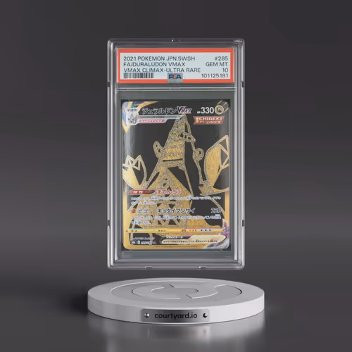 2021 Pokémon Sword & Shield Vmax Climax #285 Duraludon Vmax - Full Art Ultra Rare (PSA 10 GEM MINT)