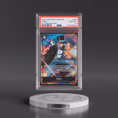 2023 One Piece OP04-Kingdoms of Intrigue #083 Sabo - Alternate Art (PSA 10 GEM MINT)