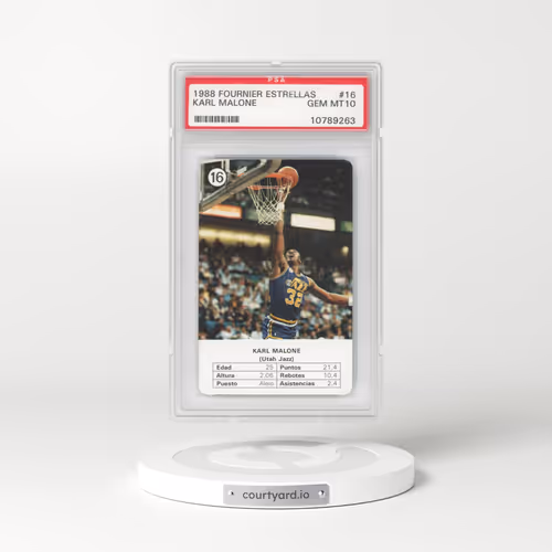 1988 Fournier Estrellas #16 Karl Malone (PSA 10 GEM MINT)