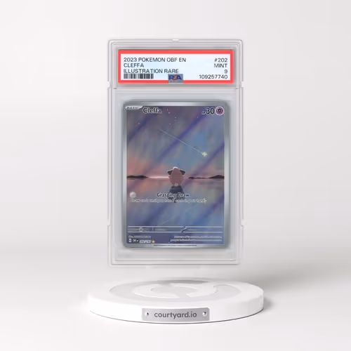2023 Pokémon Obf EN-Obsidian Flames #202 Cleffa - Illustration Rare (PSA 9 MINT)