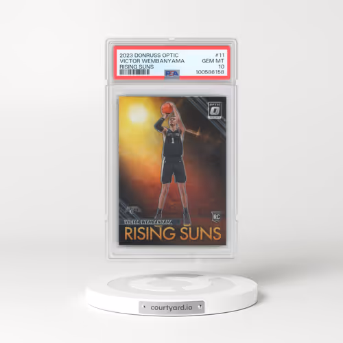 2023 Panini Donruss Optic Rising Suns #11 Victor Wembanyama (PSA 10 GEM MINT)