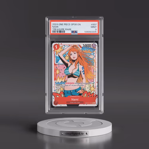 2024 One Piece OP06-Wings of the Captain #007 Nami - Treasure Rare (PSA 9 MINT)