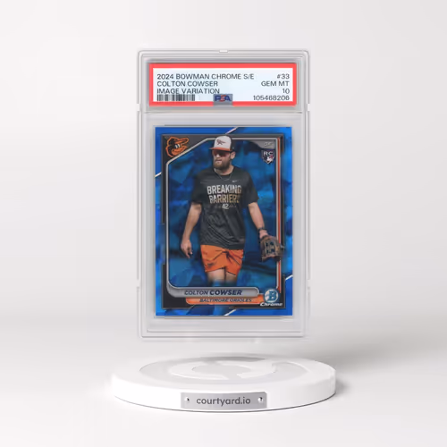 2024 Bowman Chrome Sapphire Edition #33 Colton Cowser - Image Variation (PSA 10 GEM MINT)