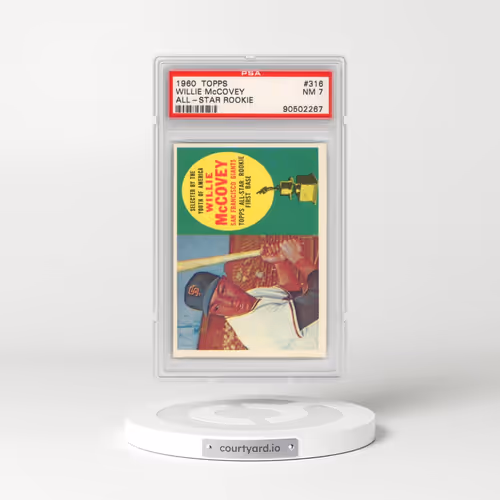 1960 Topps #316 Willie McCovey - All-Star Rookie (PSA 7 NM)