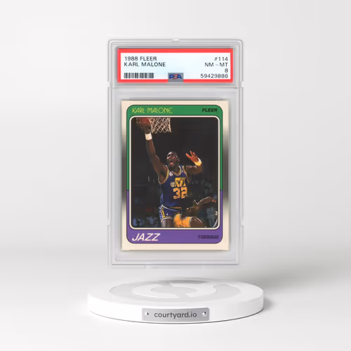 1988 Fleer #114 Karl Malone (PSA 8 NM-MT)